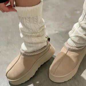 Source Unknown  Cream and White Slippers